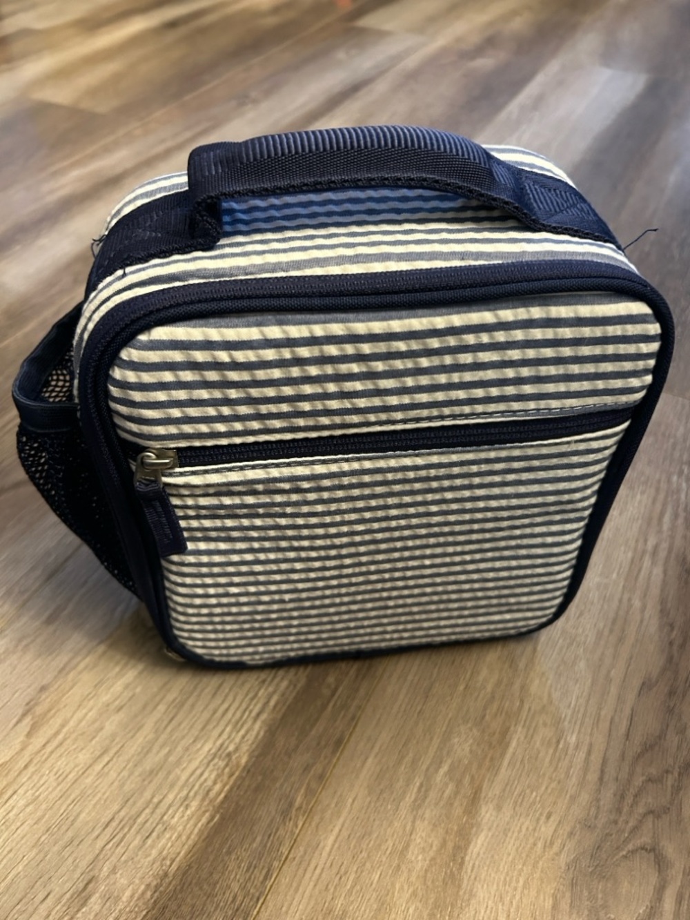 Kids Lunch Box Pottery Barn Striped Navy and White